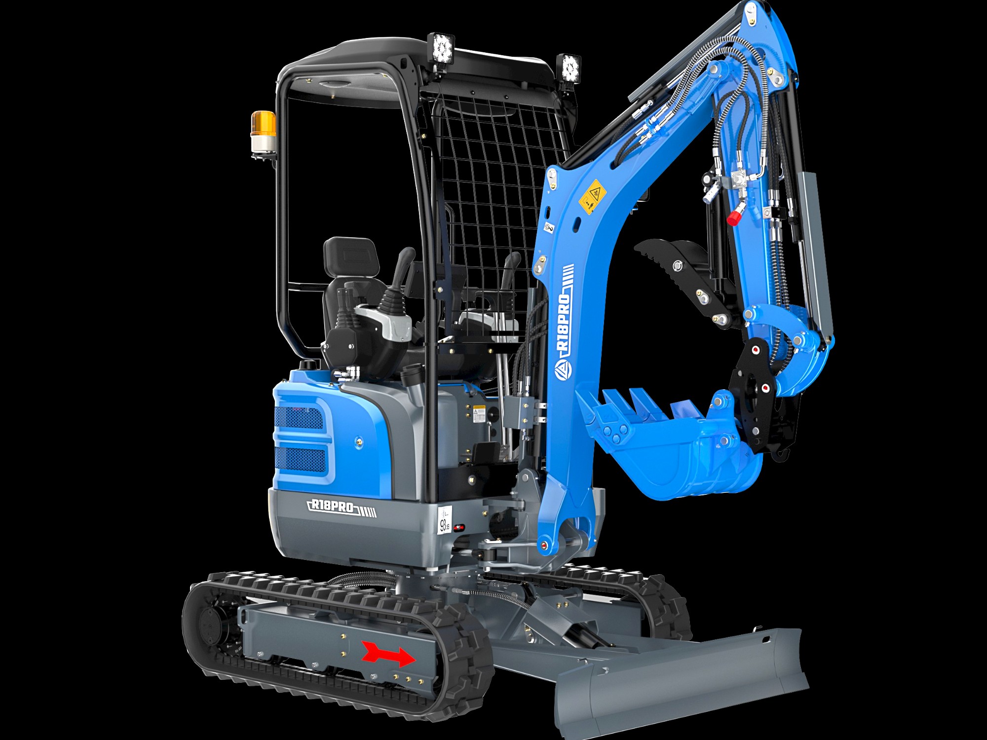 Rippa R18 Mini Excavator W/ Open Cab! 2025 Demo Model! Low Hours!