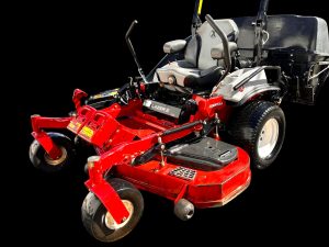 used Exmark Lazer Z 60 inch mower with bagger dump bagger