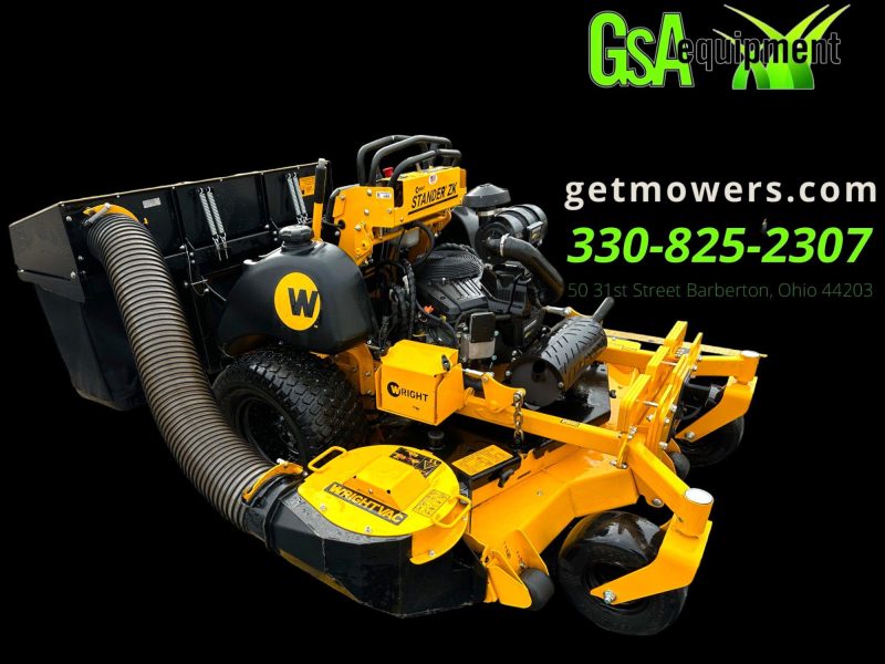 61" Wright Stander ZK Commercial Zero Turn! Bagger! 37hp! Demo W